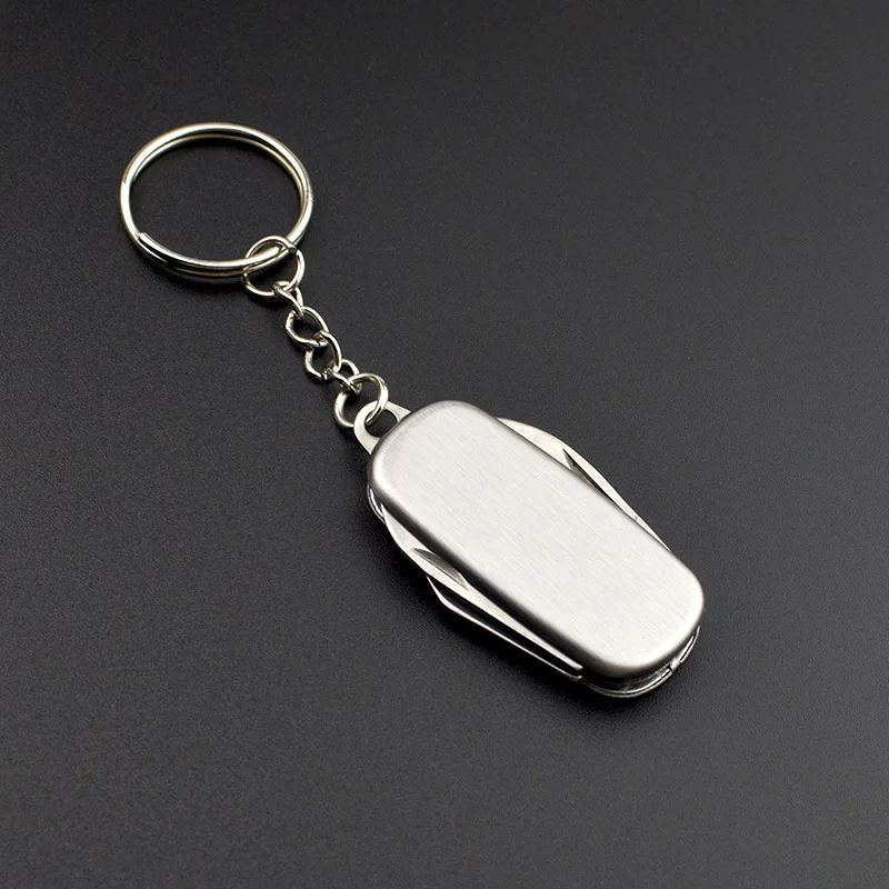 Street Pocket Knife tool purchase Multi Outdoor Gadgets 4 Open Swiss Folding Knife Multifunction Bottle Opener Keychain