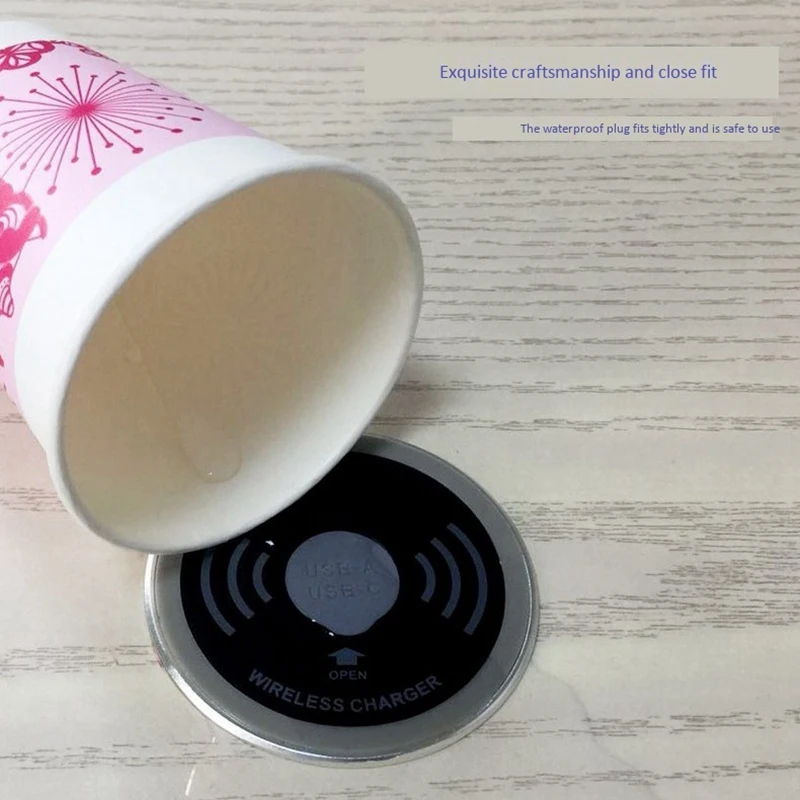-MEOF Built In Desktop Device Qi Fast Wireless Charger 15W Quick Charger 3.0 Embedded Caricabatter Type-C Chargeur