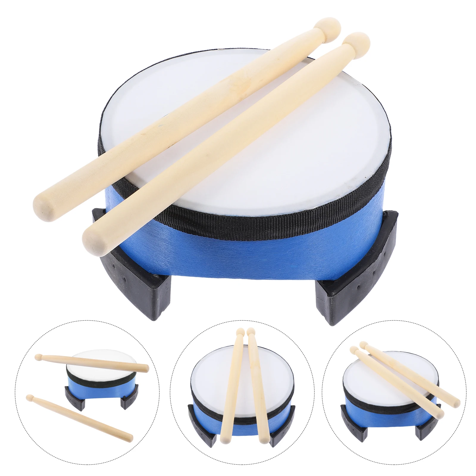 6 インチフロアドラム 1 セット子供打楽器幼児音楽玩具赤色耐摩耗性リズムコーディネーション