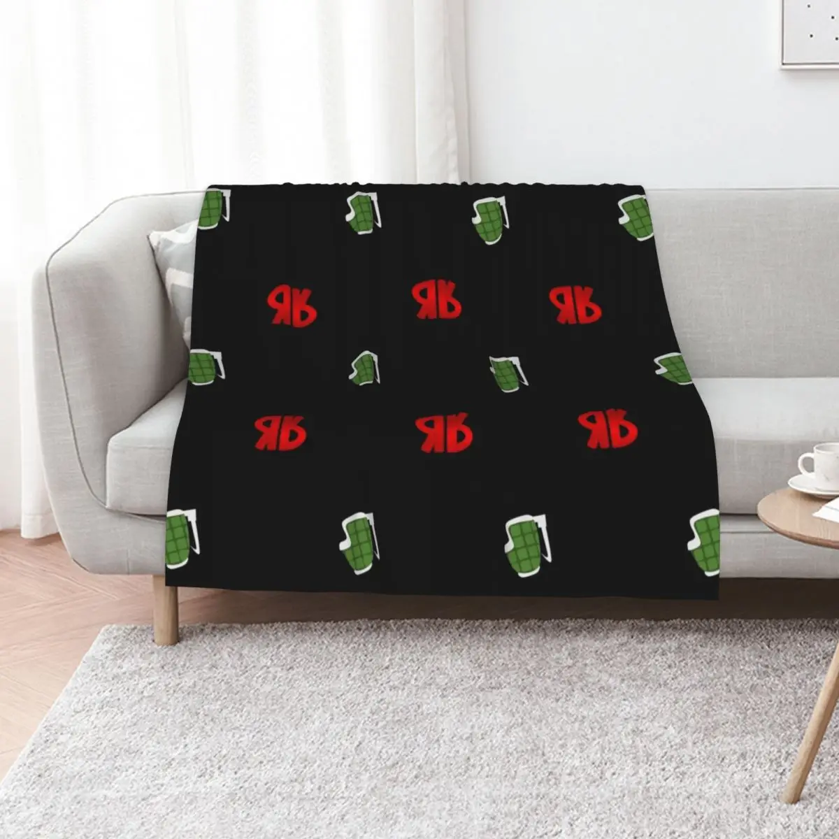 

Kiribaku Symbols Throw Blanket Beach Moving Sofa Throw Luxury Throw Blankets