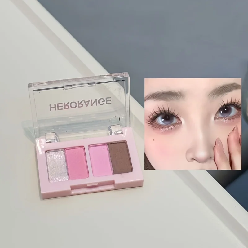 Herorange ミニメイクアップセット 6点セット リップグロス、リップグロス、アイライナー、ブラッシュ、アイシャドウ、長持ち、防水、化粧品セット、クリスマスギフト