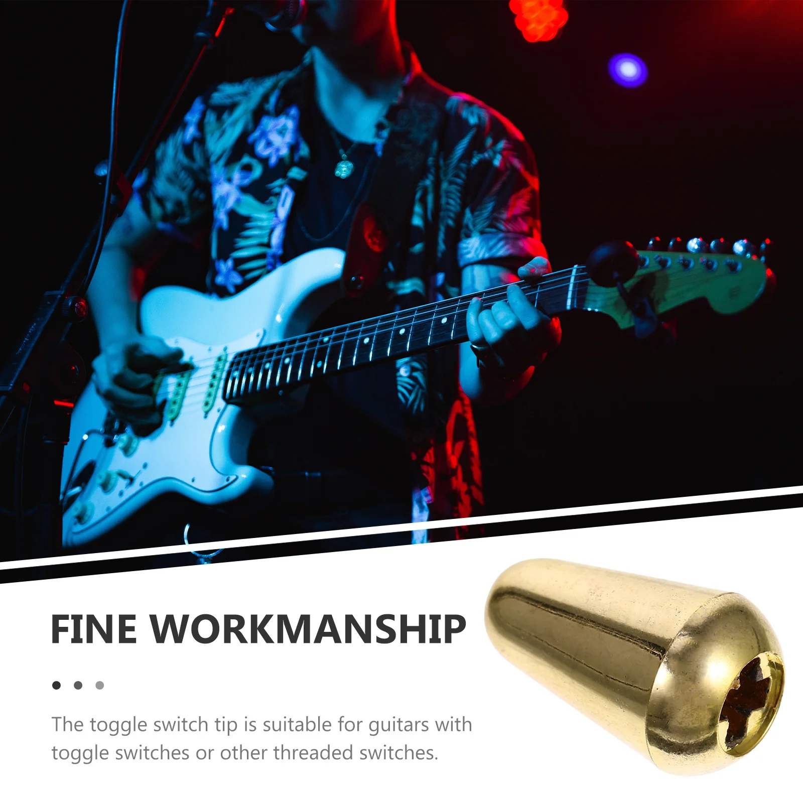 

5Pcs Electric Guitar Toggle Tip Knob Metal Cap for 3 Way 5 Way Switch Guitar Toggle Caps Accessories Metal Knob Cap