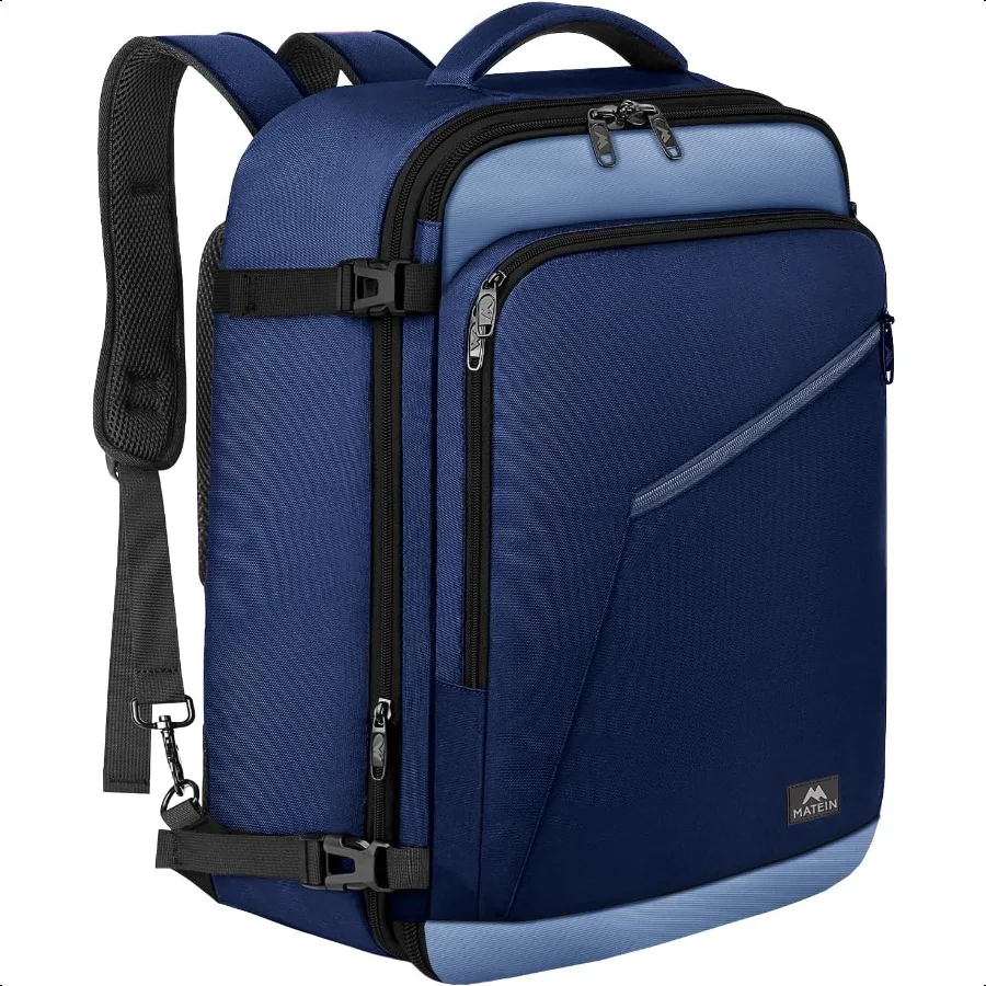 

Expandable Travel Backpack for Airplanes Large Capacity Carryon Backpack for Men Women Water Resistant Airline Appd Bags with A