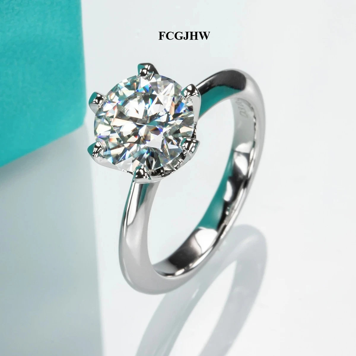 FCGJHW 1ct 2ct 3ct 5ct Engagement Ring S925 Silver Jewelry for Women Rings Fashion Birthday Wedding Party Gift 2026