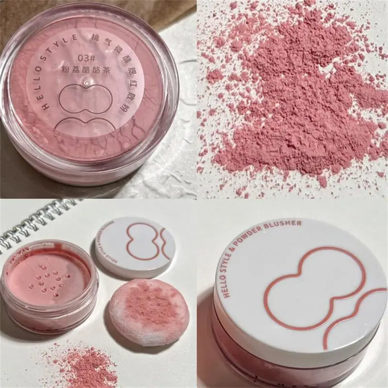 Soft Face Blusher Air Cushion Powder Cheek Rouge Nourishing Nude Makeup Brightening Complexion Women Cosmetics Maquiagem