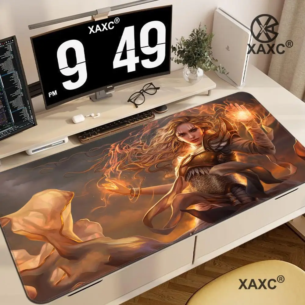 

Card Game Mat Large Mouse Pad Sewn Magic Area Game Mat Desktop Use MTG/TCG Card Battle Game Table Mat XAXC