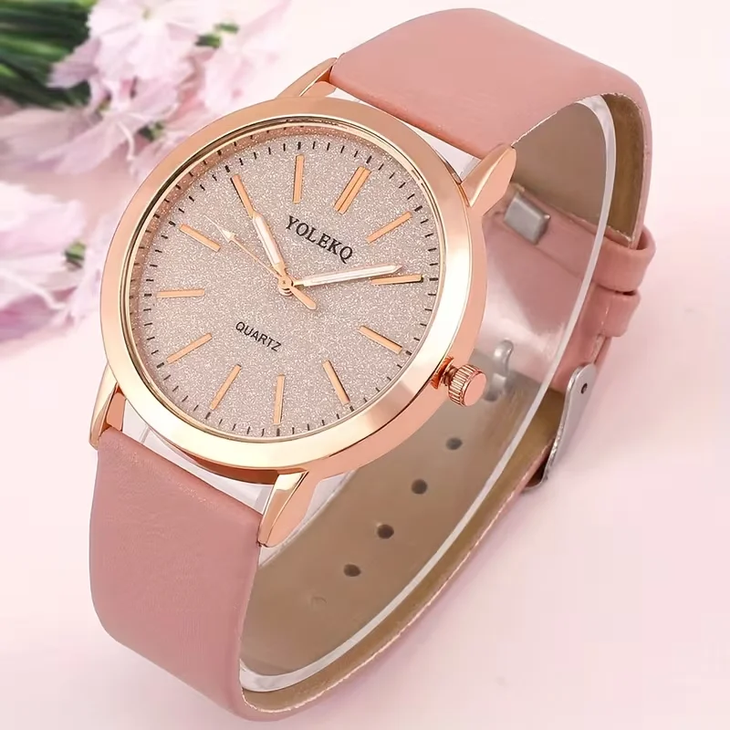 

Женские кварцевые часы с круглым корпусом из сплава, простым циферблатом и уникальной формой — идеальный подарок на любой случай, элегантный аксессуар для работы