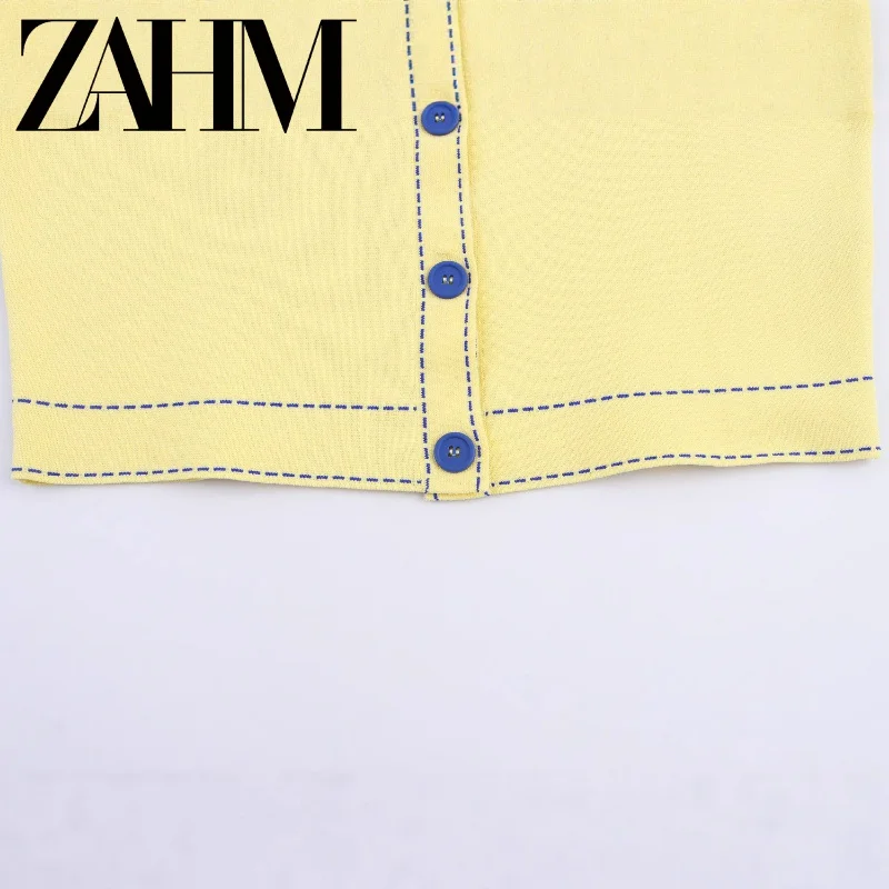 Chaqueta  de Punto Dulce y Moderna con Costuras en Línea, Estilo Casual para Mujer, Nueva Llegada de Principios de Otoño,...