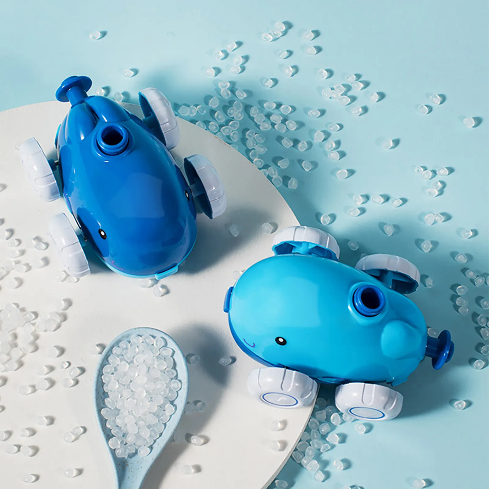 

1Set Balloon Car Recoil Force Set Dolphin Aerodynamic Plastic Plaything Creative Gift Recoil Force Toy