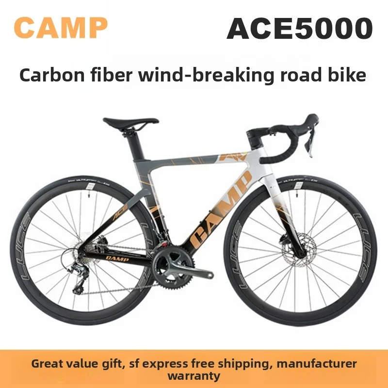 

CAMP ACE5000 Hydraulic Disc Brake 105/R4720-2*10S Bicycle T800carbon Fiber Hidden Internal Wiring Frame 700*28C Road Bicycle