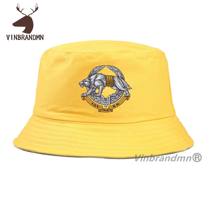 Ukraine Special Operations Forces Spetsnaz Wolf Baseball Caps Cool Casual Cotton Fishing Hats Ukrainian Military Army Bucket Hat