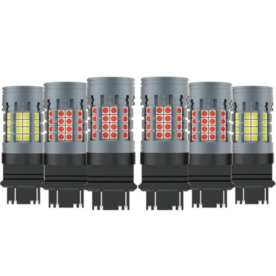 

LED Rear Lamp for 2003-2013 Chevy Silverado 1500 Reverse Light + Brake + Turn Signal Light Bulb 3157/3047 Combo Kits 12V High P