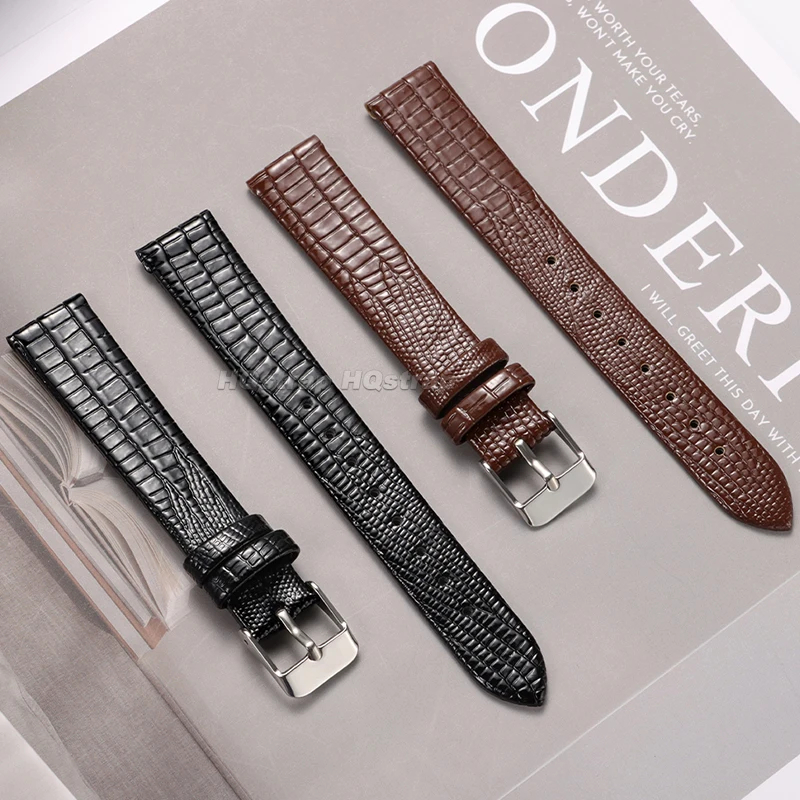 8mm 10mm 12mm 14mm 16mm cinturino in pelle cinturino ultrasottile cinturino sportivo morbido texture lucertola accessori per braccialetti universali