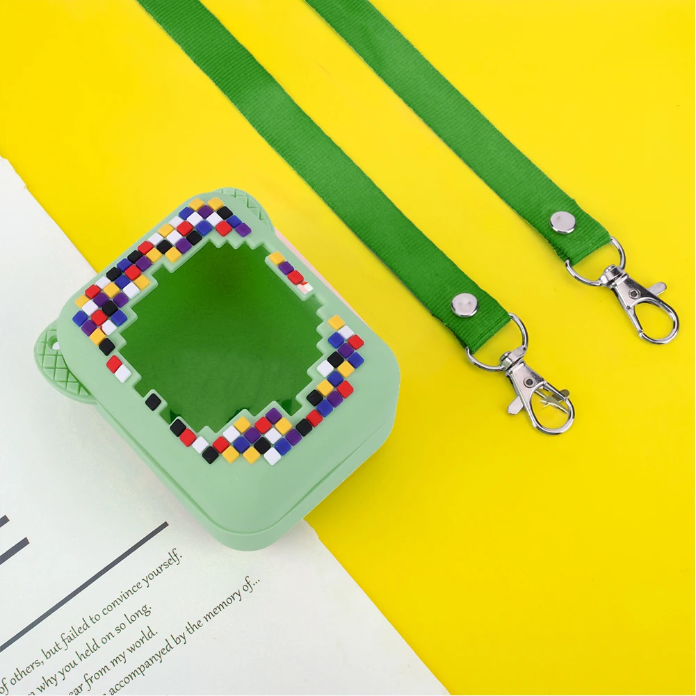 Protective Holder Skin Anti Drop Silicone Cover Case Washable with Lanyard for for Interactive Digital Pet