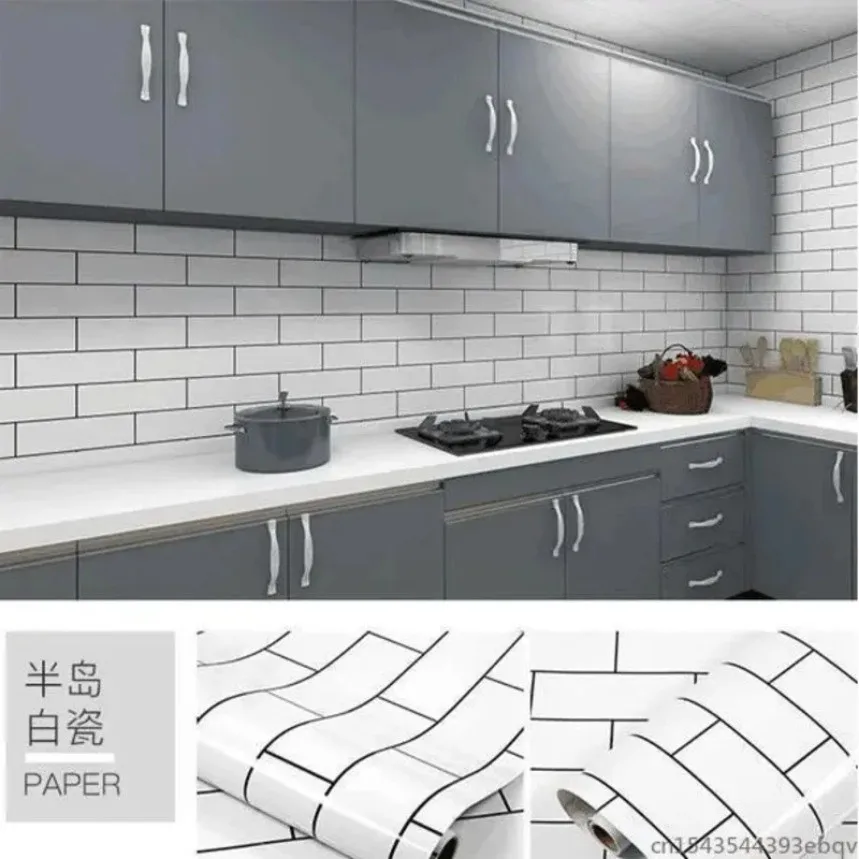 Formaldehyde Free Marble Vinyl Sticker Peel Stick Waterproof Oil‑Resistant for Kitchen Worktop Bathroom Toilet Wall Cover