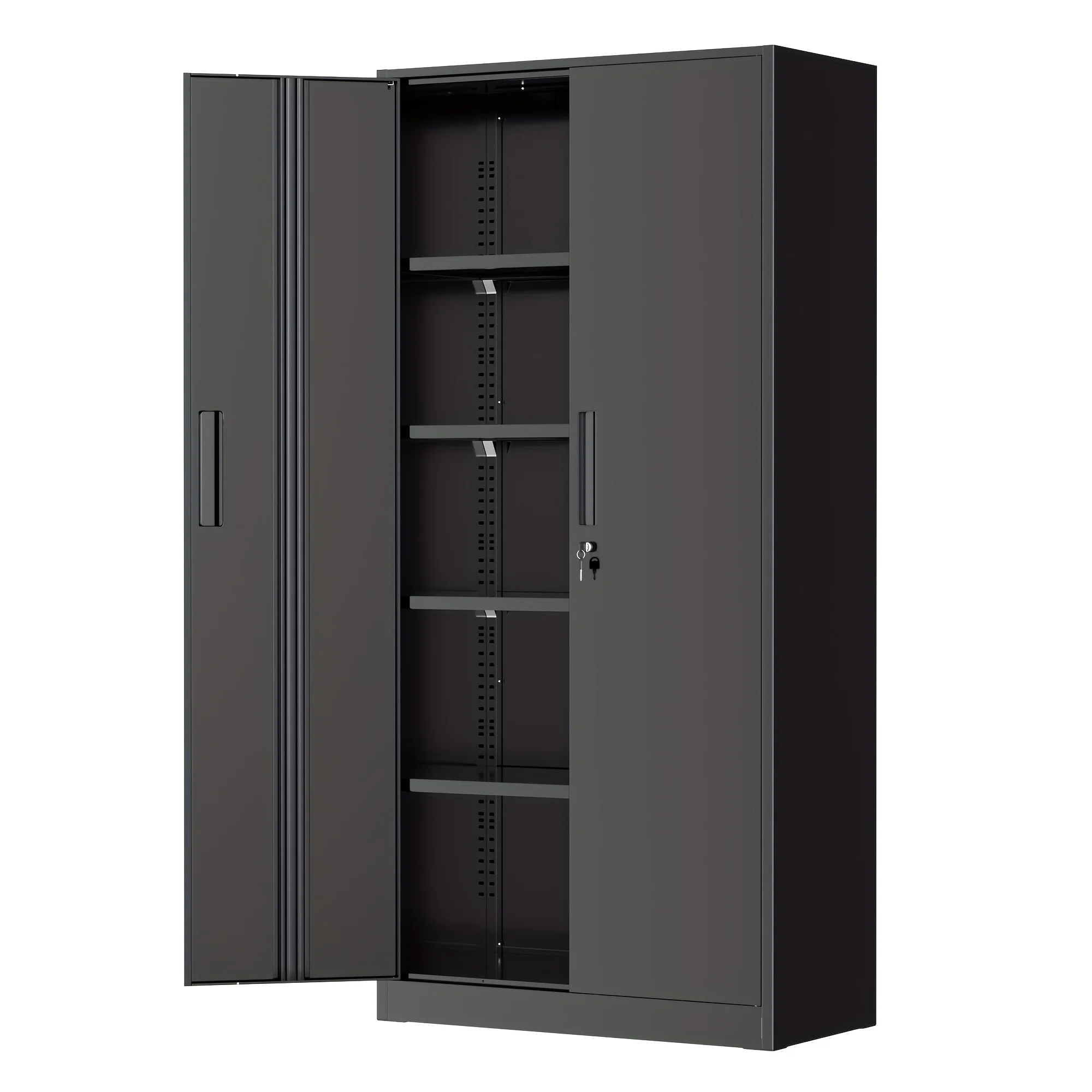 

Metal Storage Cabinet, 71''/ 36''H for garage Storage Cabinet With Adjustable Shelves And Lockable Doors, Closet Storage And Organization For Garage, Gym, Home Office, School, Easy To Assemble