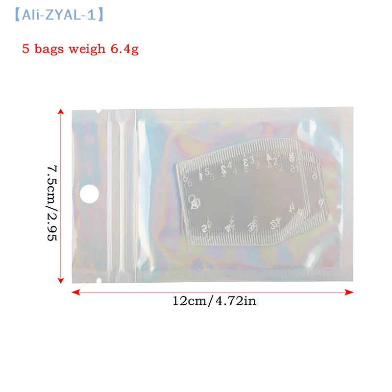 【ZYAL-1】5個入り 耐久性のある眉シェーピングステンシル 携帯用インスタント眉シェイパー 描画用眉デザイン定規 ギフト
