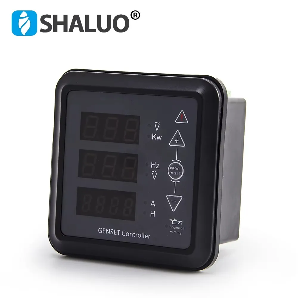 

HJ-330A Generator Meter LED Display Three Digital Meter Voltage Frequency Current Meter Genset Accessories Spare Parts