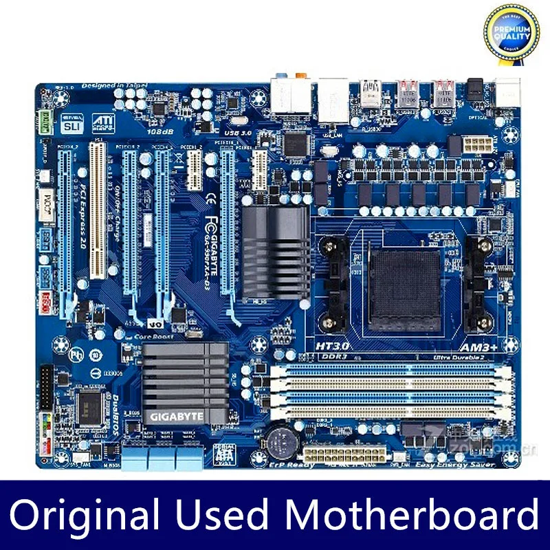 Gigabyte GA-990FXA-D3 990FXA-D3 AMD 990FX Motherboard 32GB Socket AM3+ DDR3 ATX Mainboard