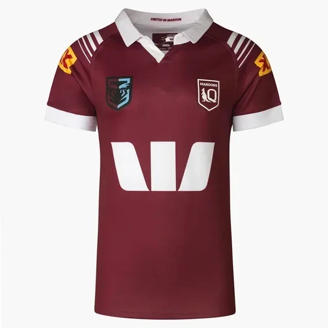 

2024 QLD Maroons Men's Jersey Rugby Training Singlet Short Shirt Custom name and number size S--5XL