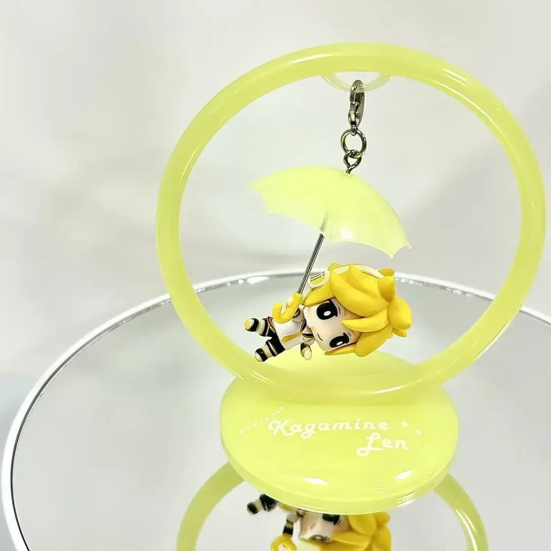 Nowa wersja Q 12CM Anime Hatsune Miku Parasol Piękna dziewczyna Seria PVC Figurka akcji Model Zabawki dla dzieci Lalka Ozdoby Fani Prezenty