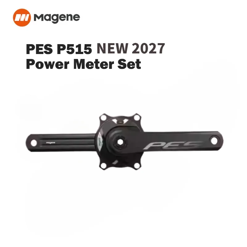 Велокомпьютер Magene 2027 NEW PES P515: измеритель мощности на шатуне, 110 BCD, 4 болта, стальной шпиндель 24 мм, ANT+, Bluetooth