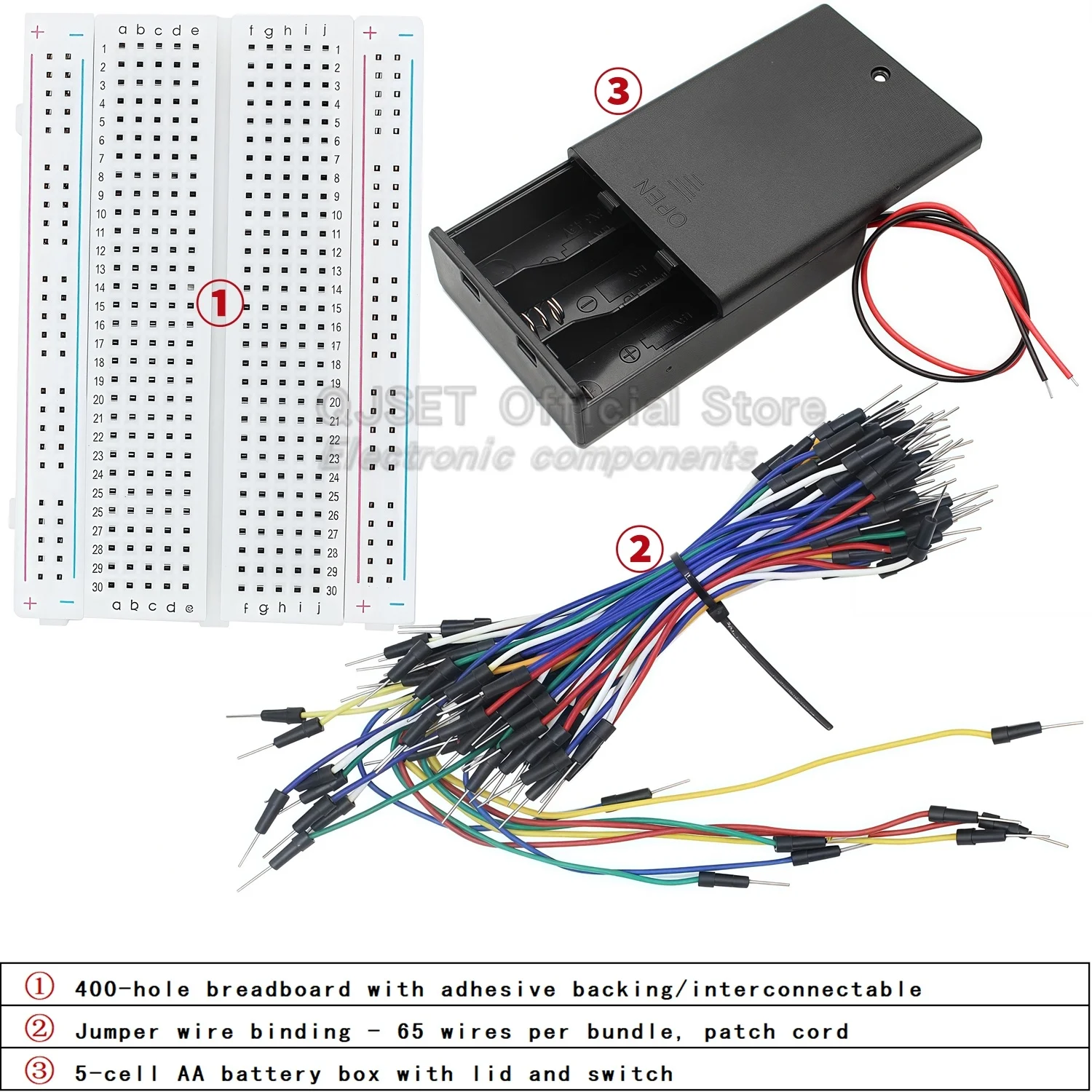 400 830-hole Breadboard MB-102 - đánh giá và giá Diy Electronics Breadboard