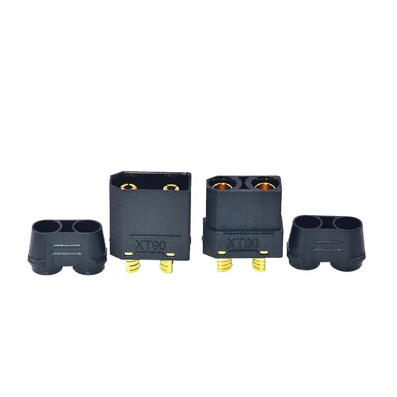Amass – connecteur banane plaqué or XT90, 4.5mm, avec boîtier de gaine, connecteurs mâles femelles pour batterie RC Lipo, 10 pièces