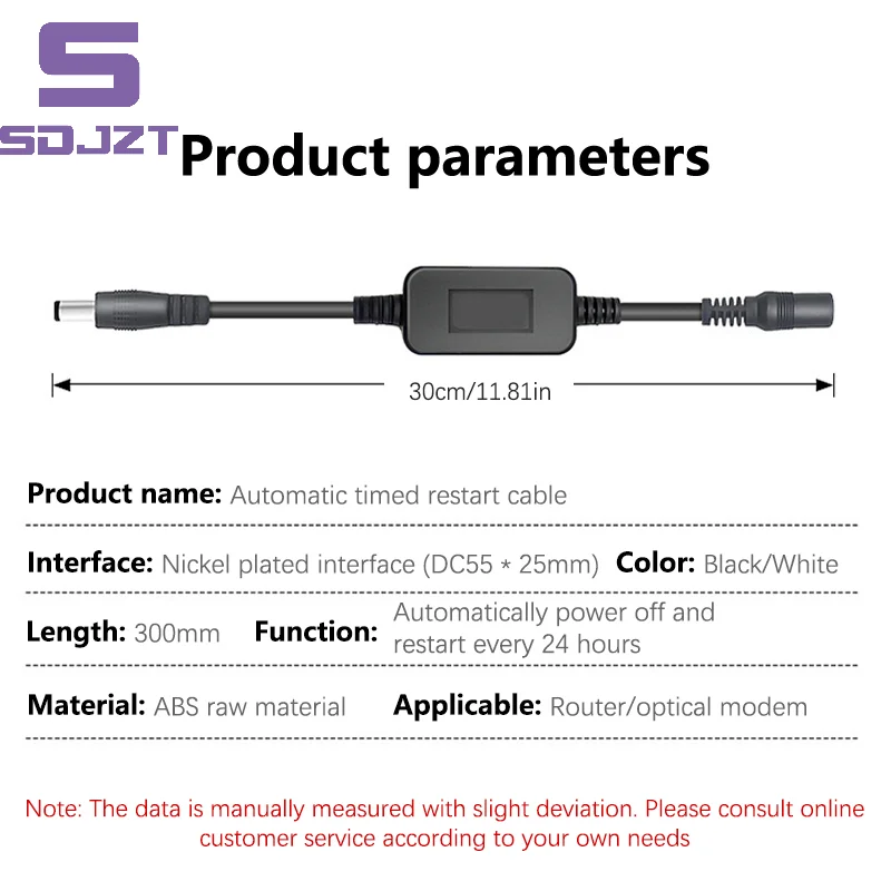 WiFi Router Restart Line 5V 9V 12V 15V 24/72 Hours Timing Automatic Power Off Light Cat Router Smart Connection Control Line