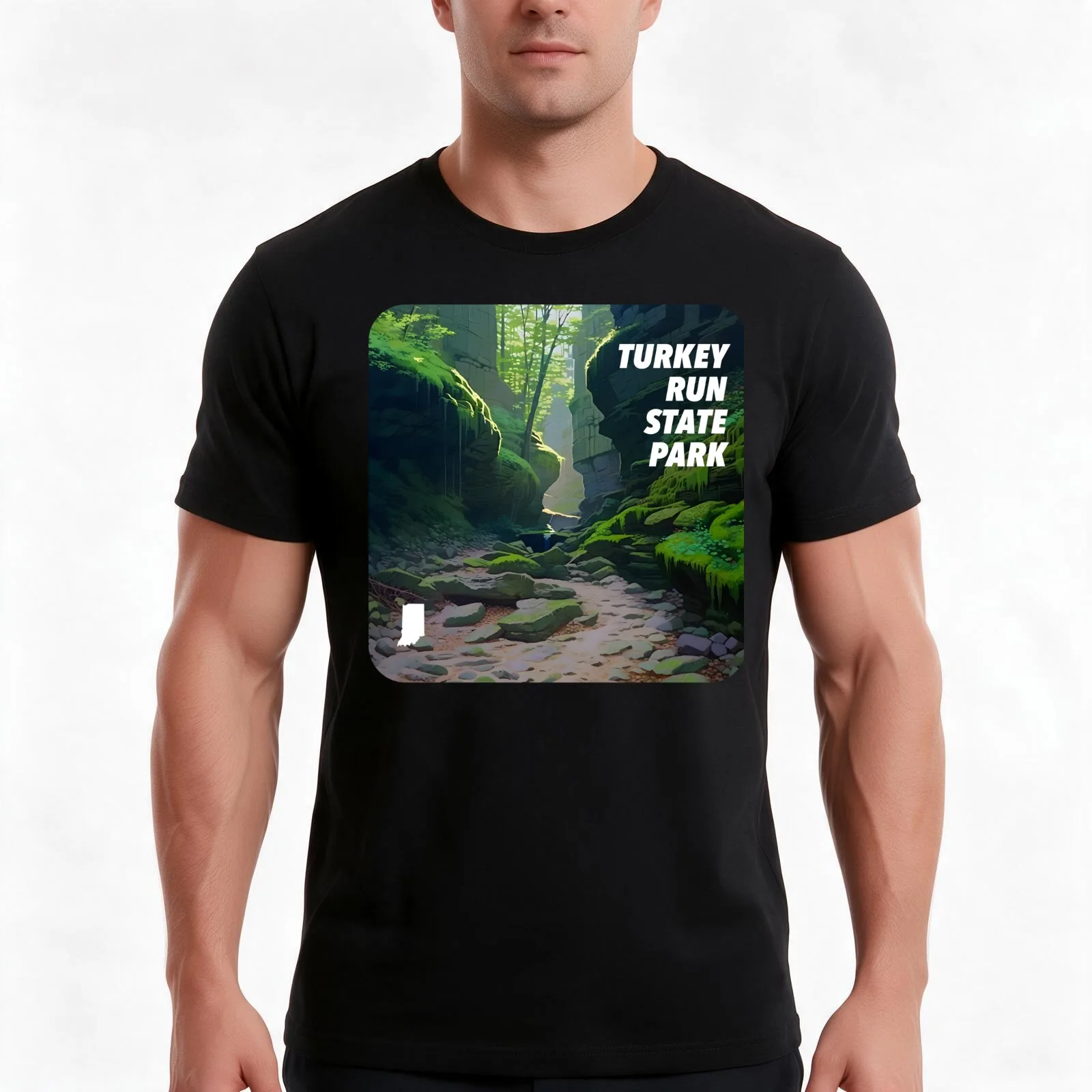 Turkey Run State Park T-Shirt Summer Casual Cotton Tee Oversized Streetwear Tops Vintage Graphic Print Unisex Men Women