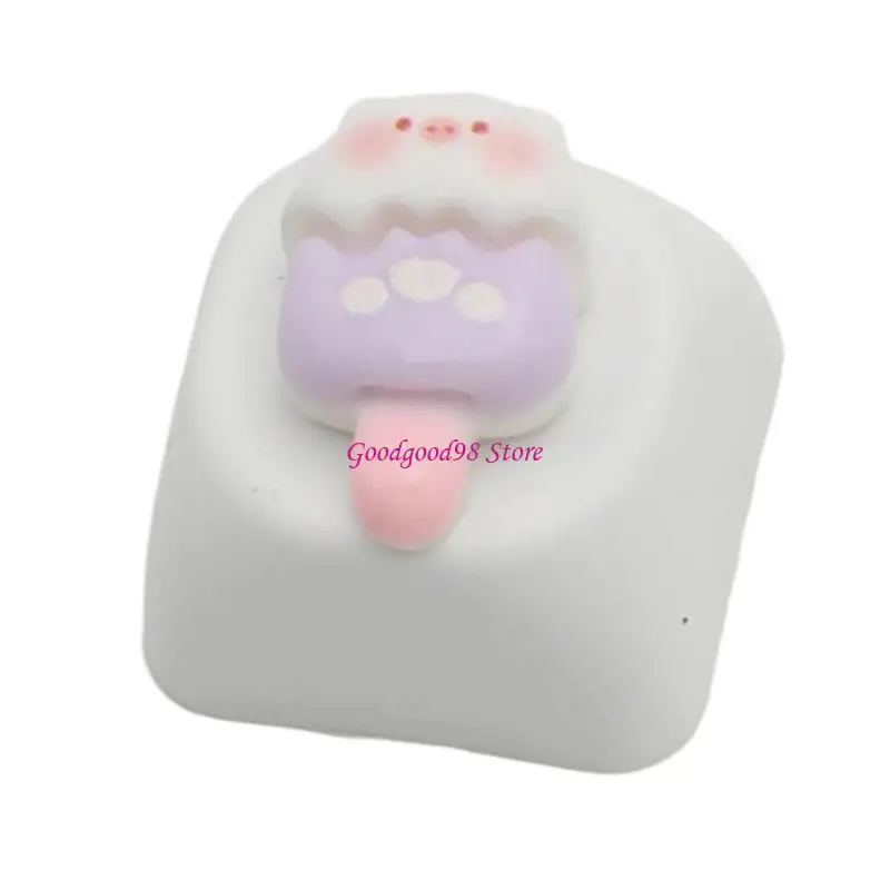 مفاتيح مفاتيح نمط الخنازير الفريدة لمفاتيح لوحة المفاتيح الميكانيكية راتنج مفتاح الراتنج يعزز جماليات ومتانة W8ec