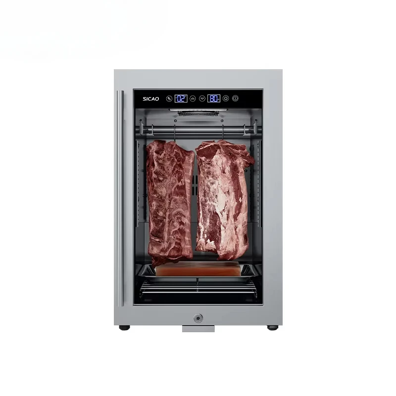 

Beef Steak Saussages Meat Dry Aging Aged Cooler Refrigerator Fridge Display Dri Ager Cabinet 63L 1-22C° Humidity 50-85%