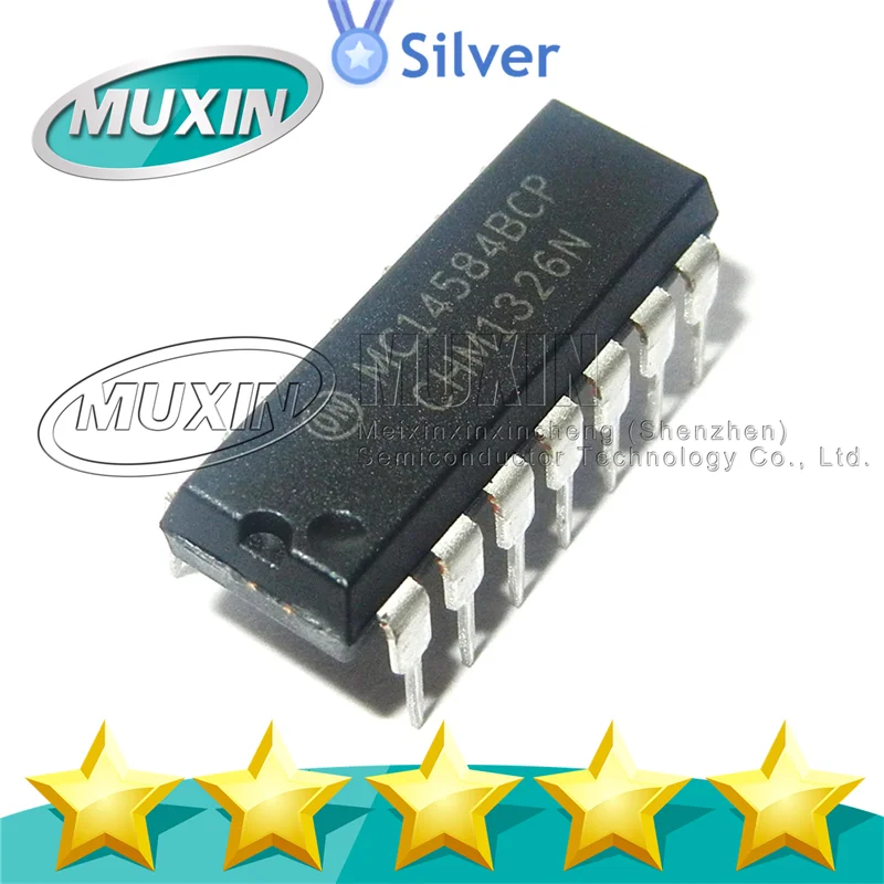 MC14584BCP DIP14 Electronic Components MC1488P MC1489N MC1596L MC34004L MC74F74N New Original MC74HC4066N