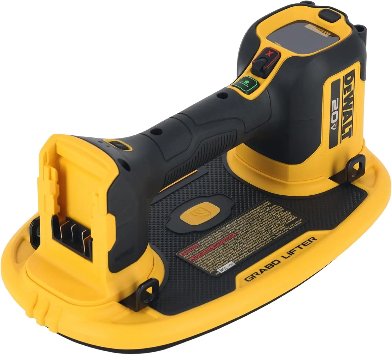 DEWALT DCE592B 20V MAX Cordless GRABO Suction Lifter,265 lbs Horizontal Load Capacity with Digital Pressure Gauge and LED Screen