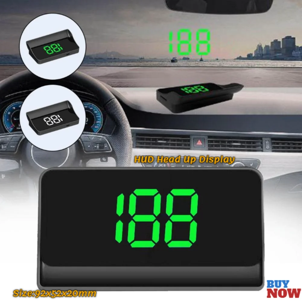 New Head Up Display GPS HUD Digital Speedometer Plug And Play For All Cars Big Font KMH Windshield Projector Car Accessories