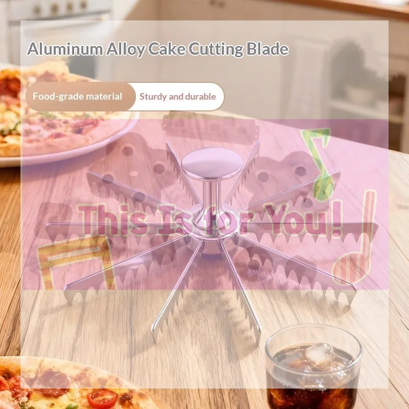 

【MA】Aluminum Alloy Pizza Slicer Sharp Blades Food Grade Material For Home Kitchen Baking Pizza Making