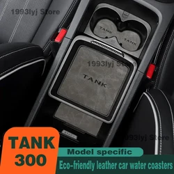 Car Door Slot Pad Water Coaster Storage Box Non-slip Mat Interior Decoration Protect Cover For Great Wall WEY TANK 300