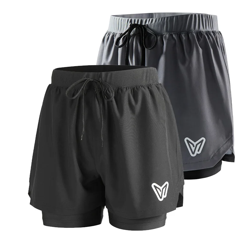 Veidoorn Men's Swim Trunks with Fake Two-Piece Design Quick Dry Beach Shorts Board Shorts for Swimming Surfing Vacation