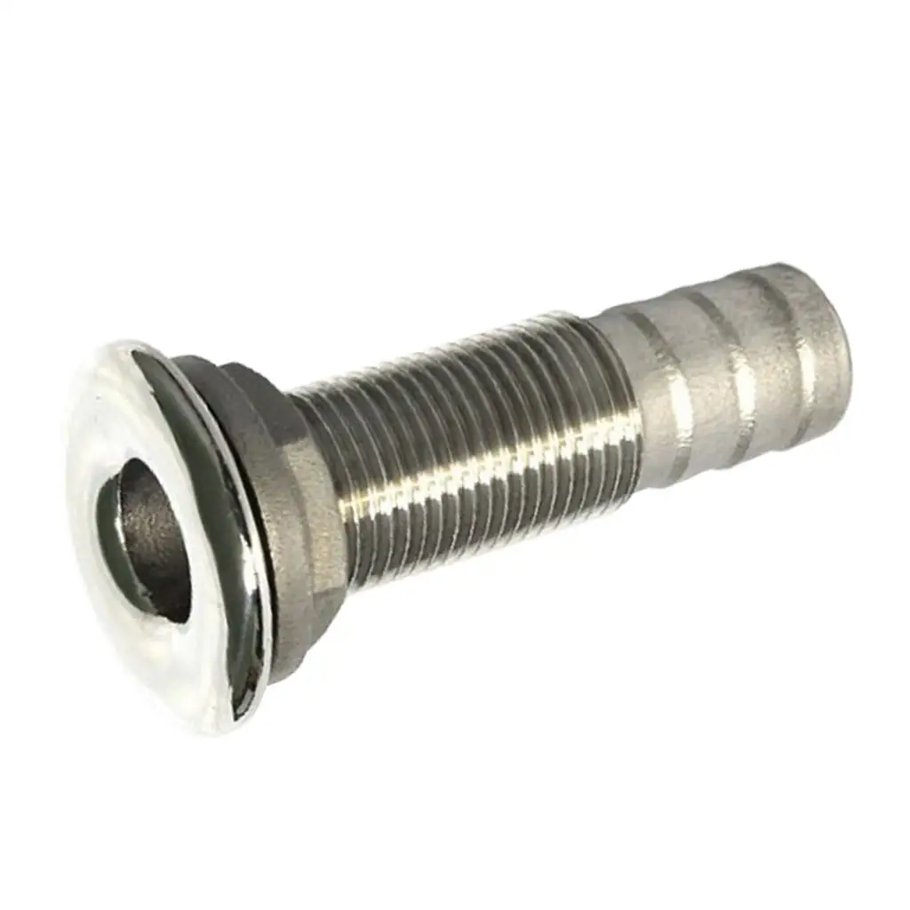 

Marine Thru Hull Hose Fitting 1/2 Inch 316 Stainless Steel Pipe Tube for Boat Hardware Accessories