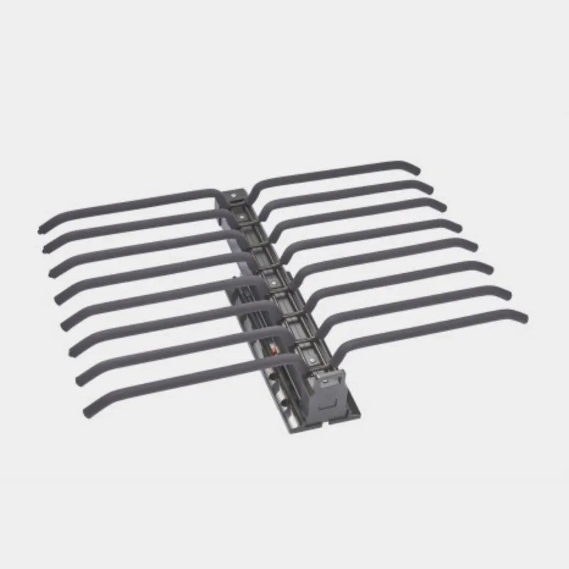 top mounted damping double row trouser rack wardrobe pull out pants hanging closet storage hardware