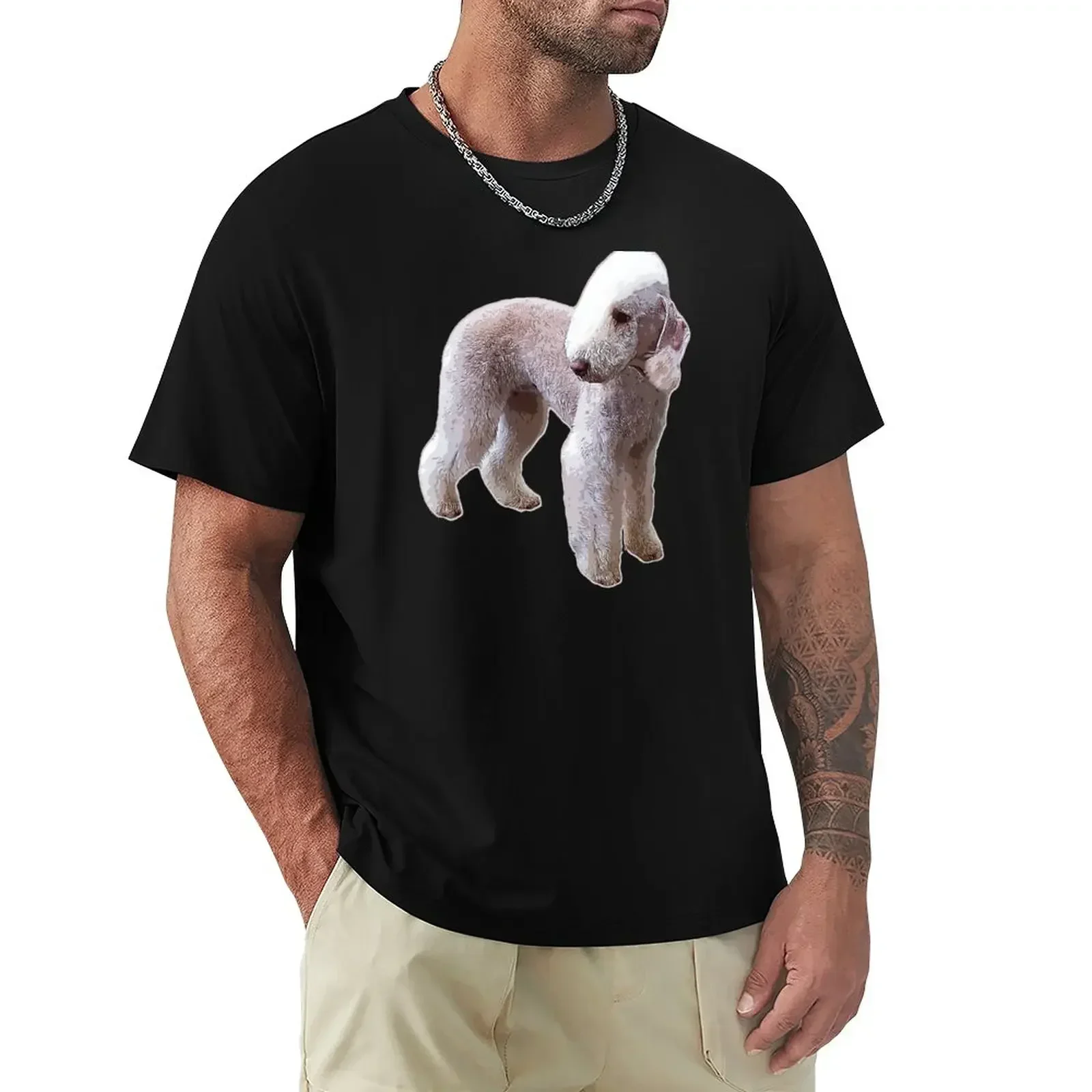 Bedlington Terrier T-Shirt graphics  sweat shirts, men customs design your own plain sports fans Men's Male fashion Hot Sale