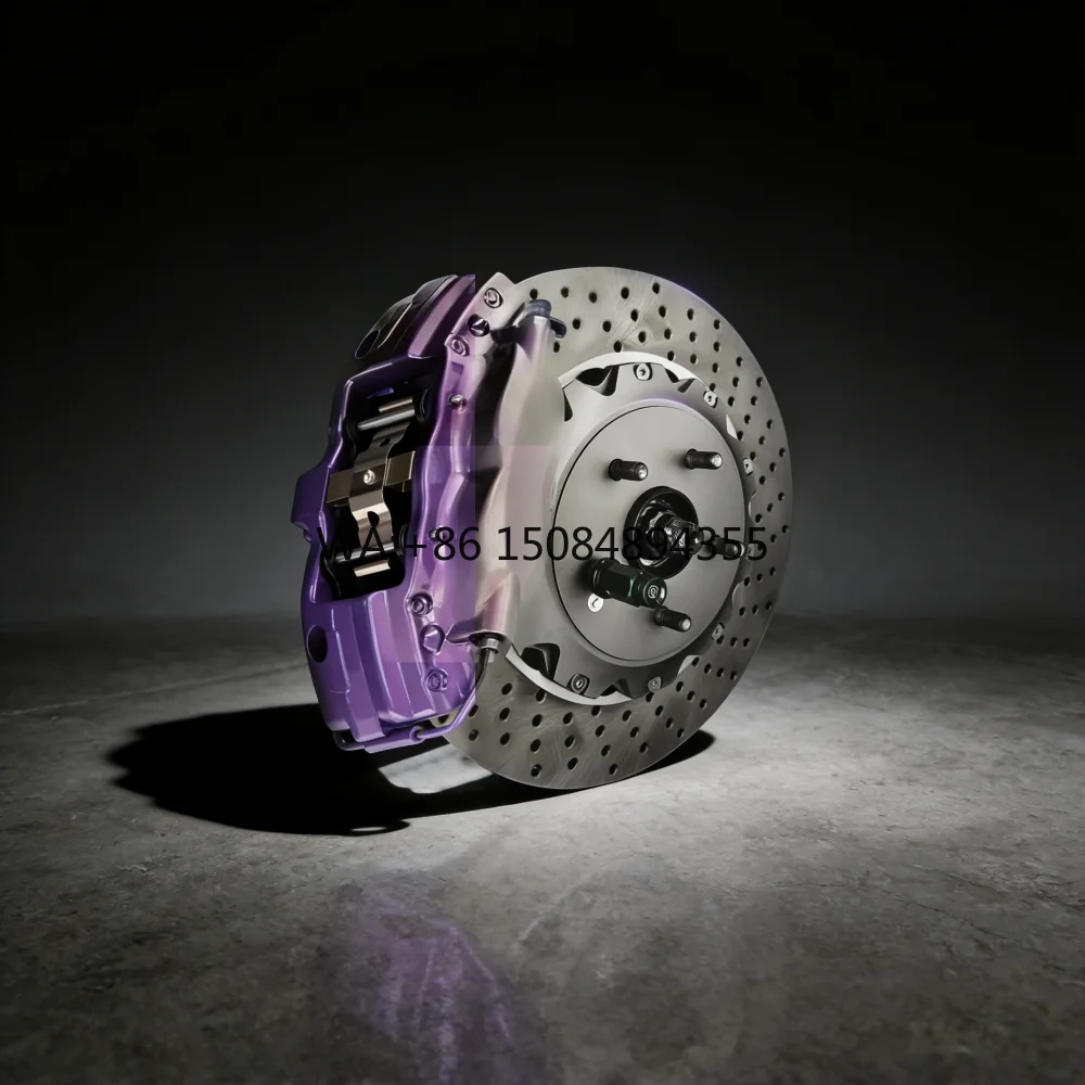 Upgrade Big Brake Calipers Kit 6 Pot for Front & Rear Wheels, High Performance Modified Auto Brake Components