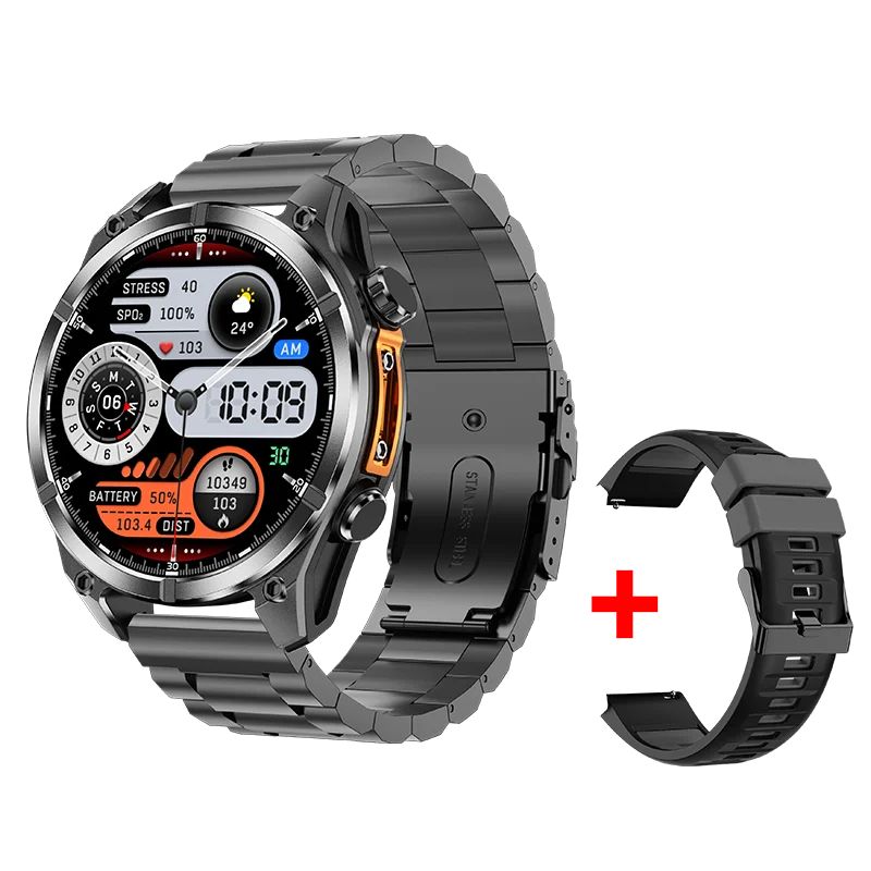 NOWY Smartwatch 2025 Damski Męski Zegarek Sportowy Fitness Połączenia Bluetooth Monitor Tętna Wodoodporny Smartwatch Dla IOS Android