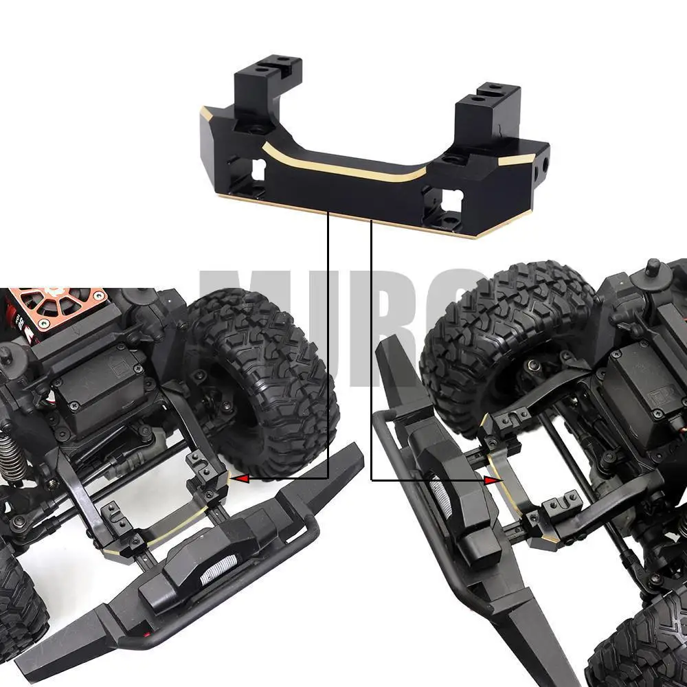 Front Steering Gear Bracket Pure Copper Weighted Steering Gear Seat  For Simulation Climbing Car Trax Trx4 Defender