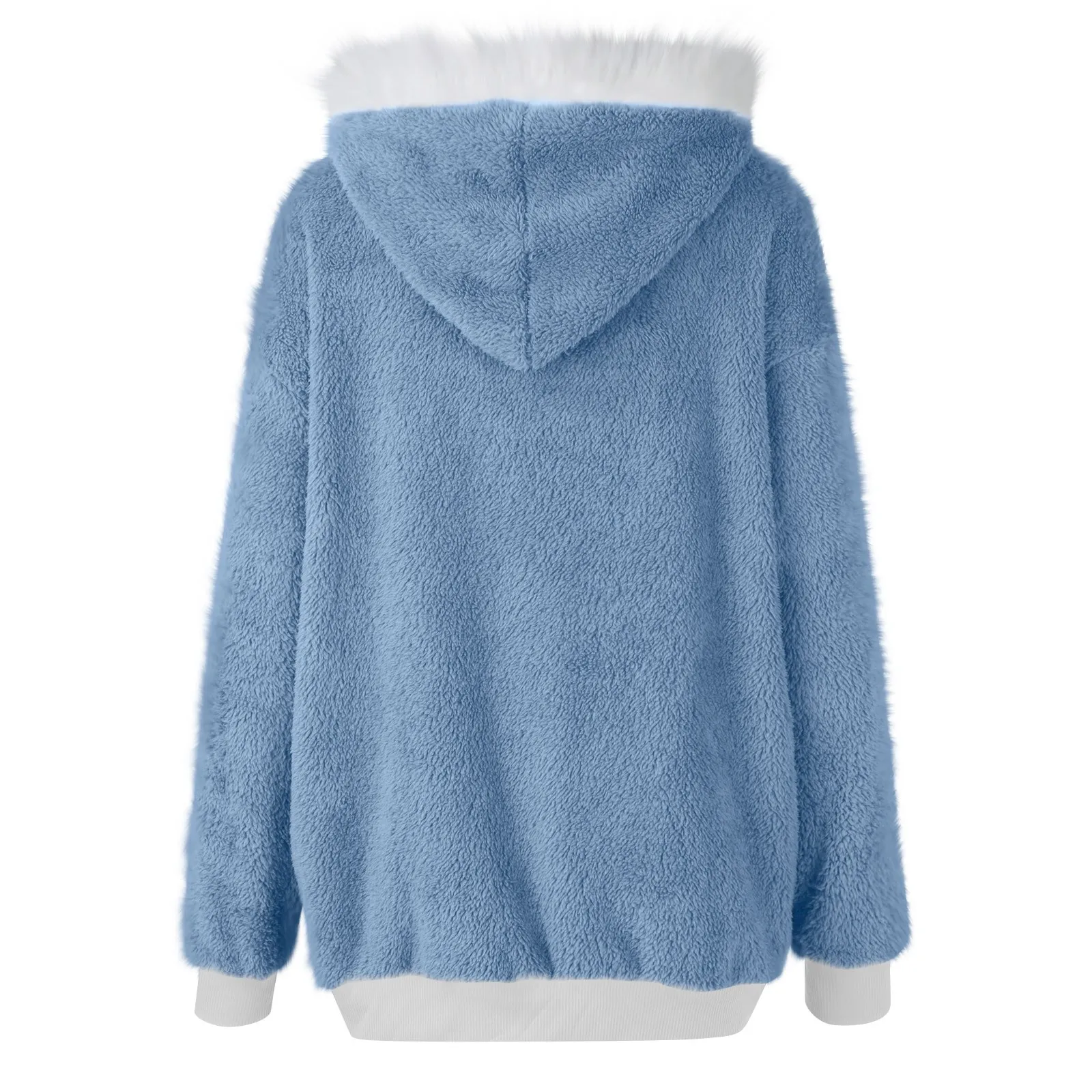 الشتاء أزياء الفتيات السترات عارضة طويلة الأكمام مقنعين سستة أفخم معطف المرقعة الأطفال الصوف البلوز