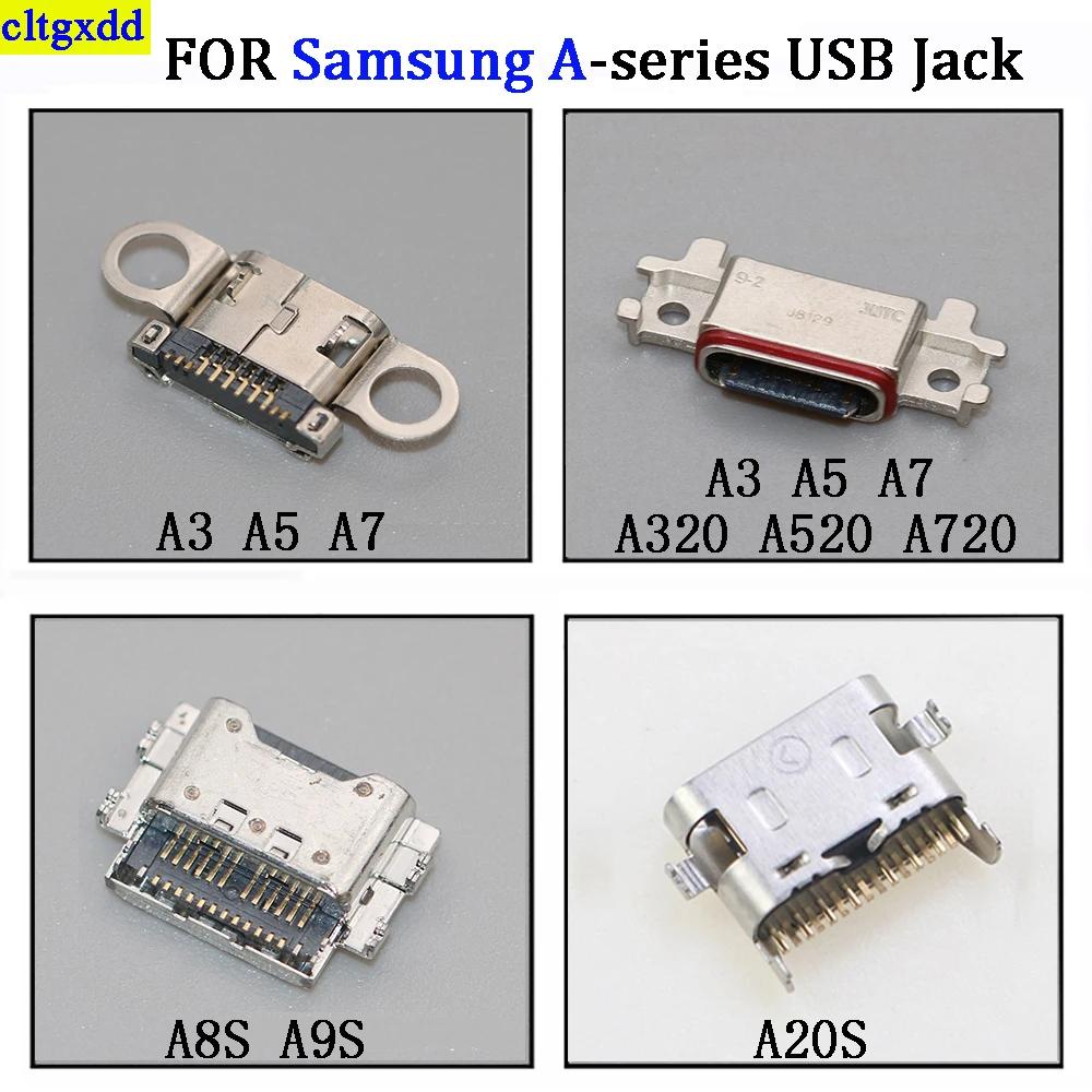 cltgxdd 1piece charger port suitable FOR Samsung A3 A5 A7 A8S A9S A20S A320 A520 A720 USB charging port plug socket connector