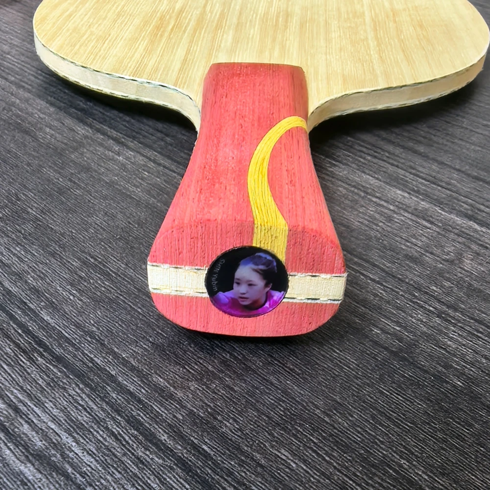 SHIN Yubin Innerforce und Outerforce Carbonfaser-Tischtennisschläger, offensiver Schläger mit langem Griff für Tischtennis. – Detail 6