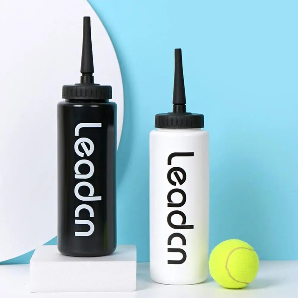 1L Sports Water Bottle with Long Straw Letters Design Large Capacity Leak-proof Baseball Hockey Gym Squeeze Water Bottle