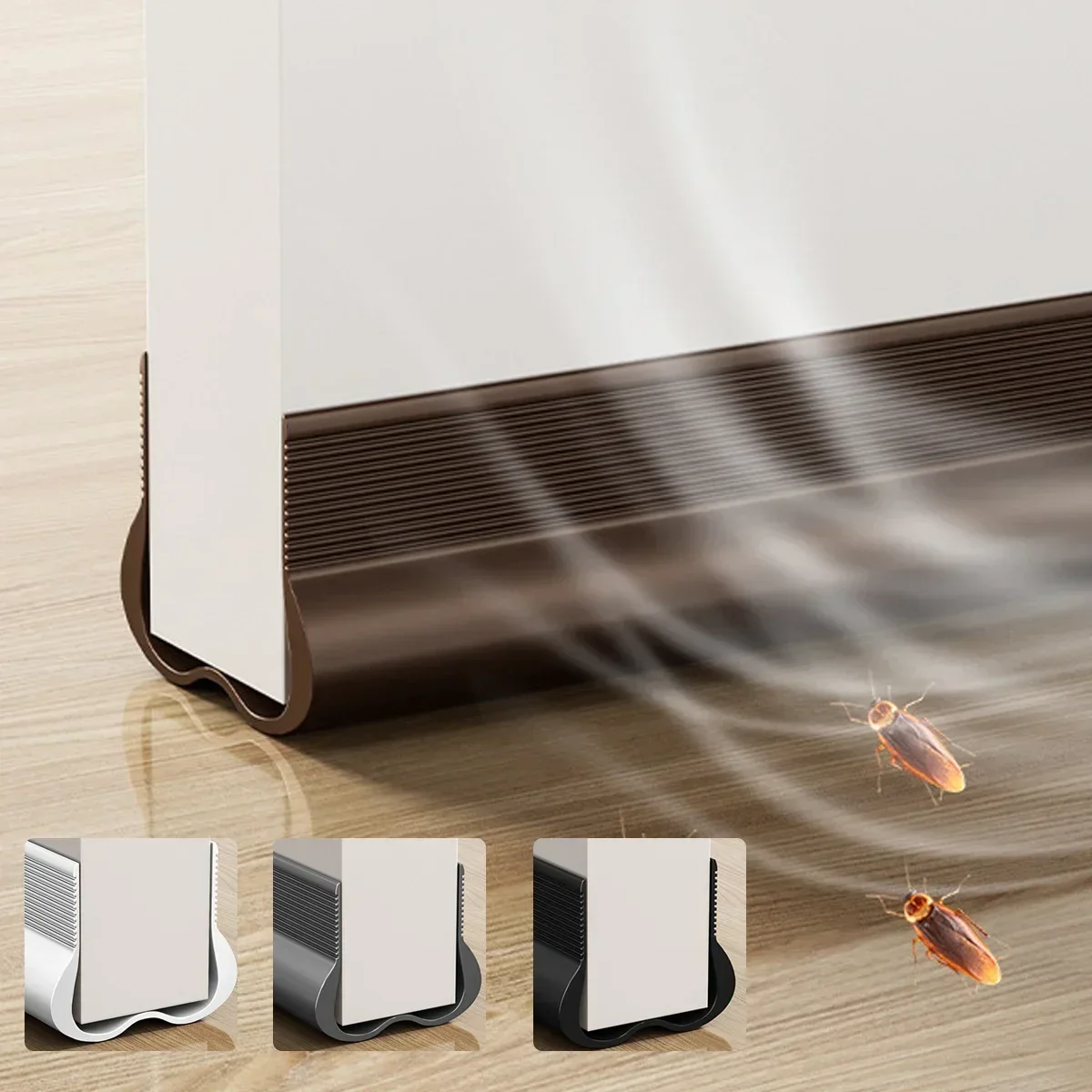 بولي كلوريد الفينيل مرنة الباب السفلي ختم الشريط تحت الأبواب مشروع سدادة ختم الشريط OundProof طوقا السير الوقائي مشروع الحرس