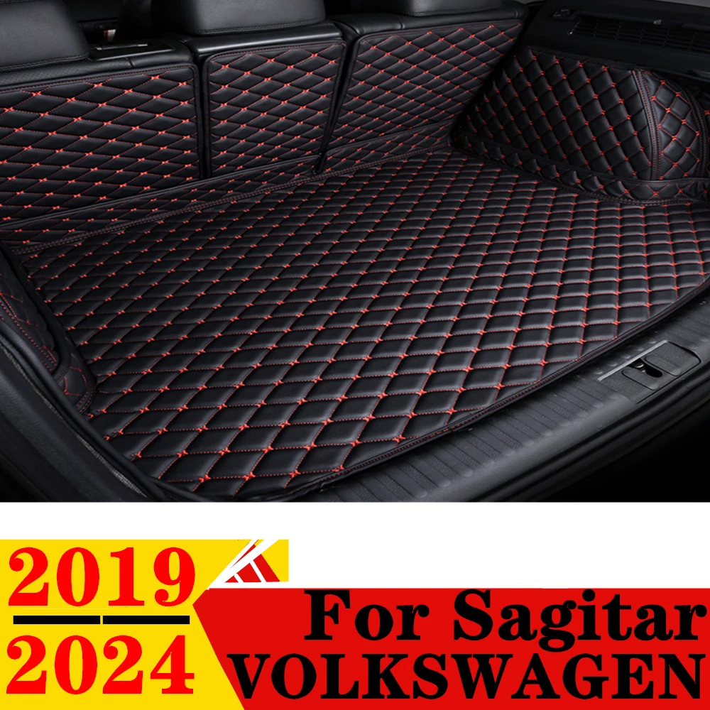 

Коврик в багажник автомобиля для Volkswagen VW Sagitar 2024 2023 2022 2021-2019, задняя крышка багажника, коврик, хвост, автозапчасти, багажник, коврик для багажника